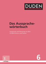 Load image into Gallery viewer, Duden – Das Aussprachewörterbuch: Betonung und Aussprache von über 132.000 Wörtern und Namen|||Duden – Das Aussprachewörterbuch: Betonung und Aussprache von über 135.000 Wörtern und Namen