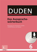 Load image into Gallery viewer, Duden – Das Aussprachewörterbuch: Betonung und Aussprache von über 132.000 Wörtern und Namen|||Duden – Das Aussprachewörterbuch: Betonung und Aussprache von über 135.000 Wörtern und Namen